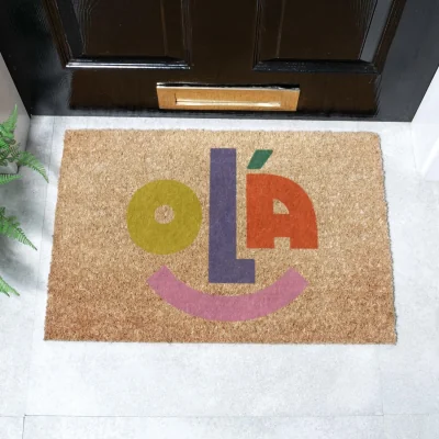 The Range Elizabeth Olwen Ola Coir Doormat (60x40cm) - Brown