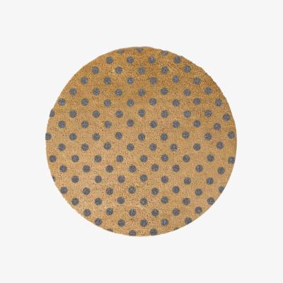 The Range Grey Dots Circle Doormat - Grey