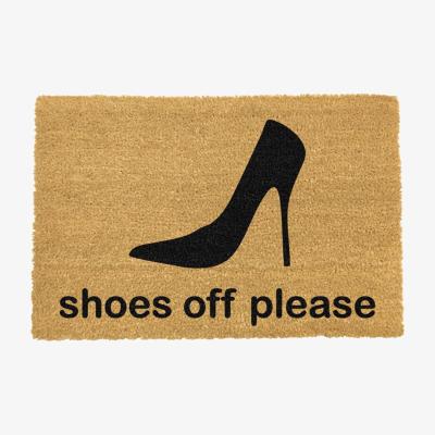The Range Shoes Off Please Doormat - Black