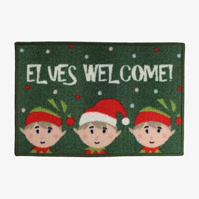 The Range Christmas Print Washable Doormat