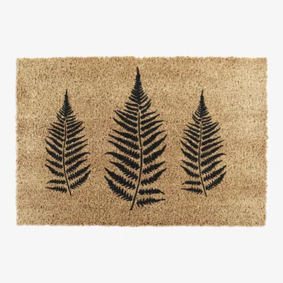 The Range Fern Leaf Doormat - Brown