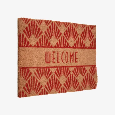 The Range Mimo Welcome Doormat - Red & Brown