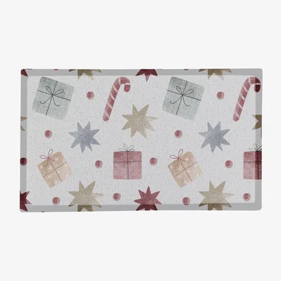The Range Presents Pattern Indoor Outdoor Doormat - White