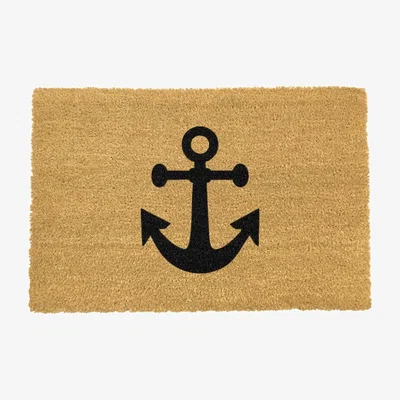 The Range Anchor Doormat - Black