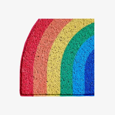 The Range Oseasons Rainbow Medium Half Moon Doormat - Rainbow