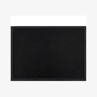 The Range Orion Scraper Rubber Pin Doormat - Black / 2.45kg