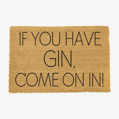 The Range If You Have Gin Come On In Doormat - Black