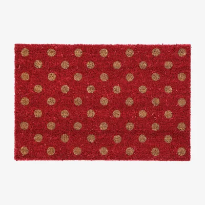 The Range Filta Polka Doormat - Red