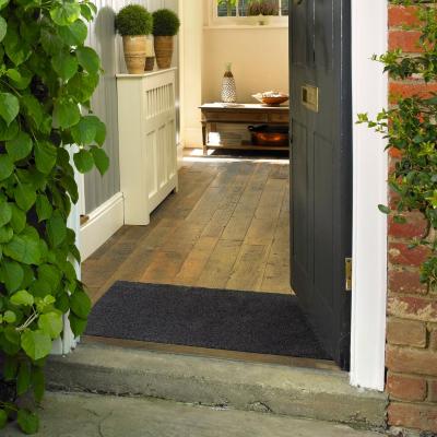 The Rug Seller Multi Grip Washable Plain Doormat in Graphite Grey&nbsp;75x150cm