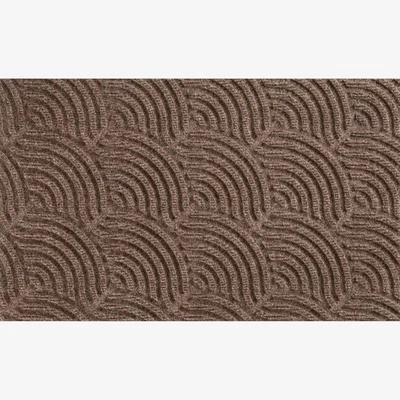 The Rug Seller Dune Waves Scraper Doormats in Taupe Brown&nbsp;45x75cm