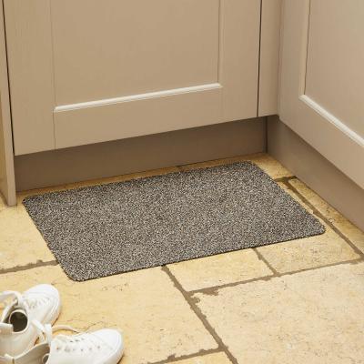 The Rug Seller Washable Cotton-Rich Doormat in Granite Grey&nbsp;40x60cm