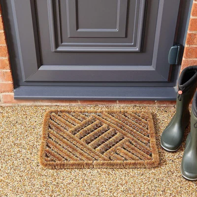 The Rug Seller Scraper Coir Doormats in Natural