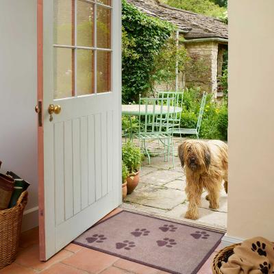 The Rug Seller Paws Washable Floor Mats in Brown