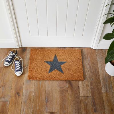 The Rug Seller Star Coir Doormats in Natural