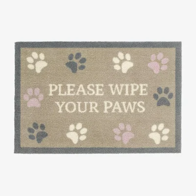 The Rug Seller Howler & Scratch Wipe Your Paws Pet Mat 1