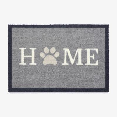 The Rug Seller Howler & Scratch Home Paw Pet Mat 1 in grey