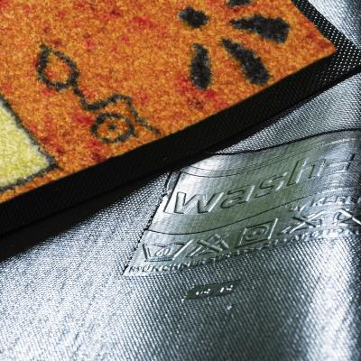 The Rug Seller Sonnenhaus Washable Floor Mats in Orange Multi