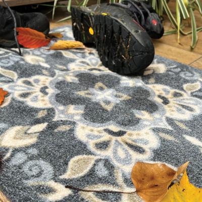 The Rug Seller My Kaleidoscope Washable Indoor Doormat in Blue&nbsp;50x75cm