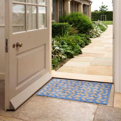 The Rug Seller Arrows Washable Doormats in Blue