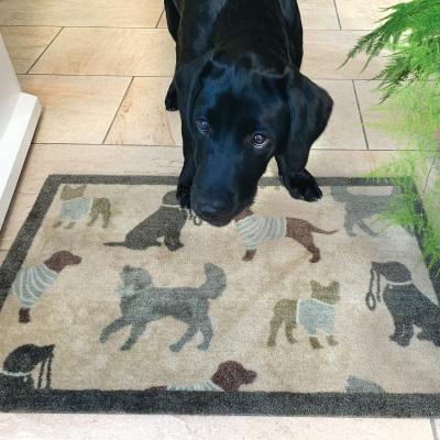 The Rug Seller Howler & Scratch Going Out Pet Mats Beige