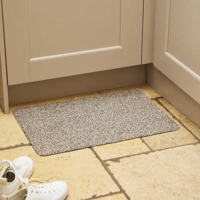The Rug Seller Washable Cotton-Rich Doormat in Light Beige&nbsp;40x60cm