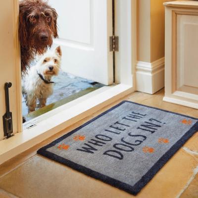 The Rug Seller Howler & Scratch Dogs In Mats 2 in Blue