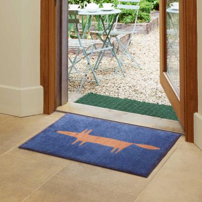 The Rug Seller Mr Fox Scion Doormats in Navy Blue by Turtlemat&nbsp;60x85cm