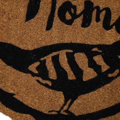 The Rug Seller Home Sweet Home Coir Circle Round Doormats in Natural&nbsp;60x60cm