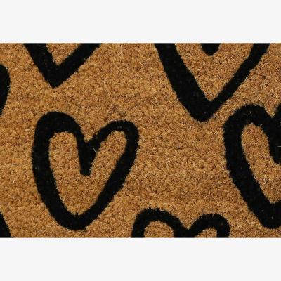 The Rug Seller Hearts Coir Doormats in Natural&nbsp;40x60cm