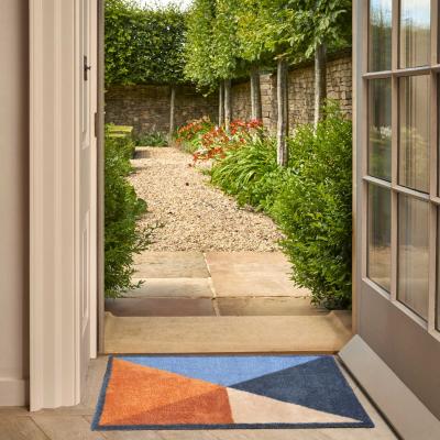 The Rug Seller Block Triangles Washable Doormats in Multi&nbsp;60x85cm