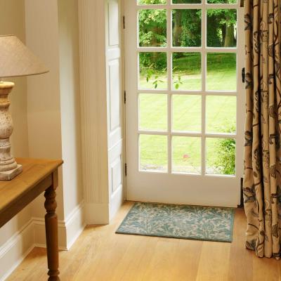 The Rug Seller Morris and Co Thistle Doormats in Green by Turtlemat