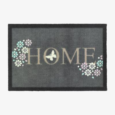 The Rug Seller Home Washable Anti Slip Doormat in Grey