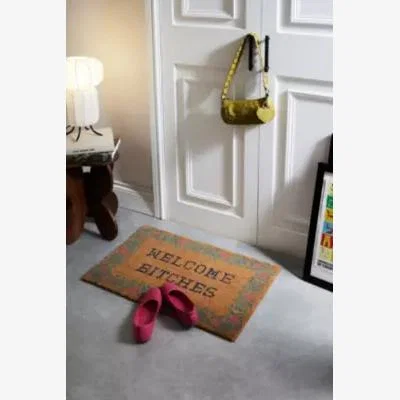Urban Outfitters Welcome B*tches Doormat - Neutral ALL at Urban Outfitters