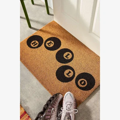 Urban Outfitters Hello Doormat - Neutral ALL at Urban Outfitters