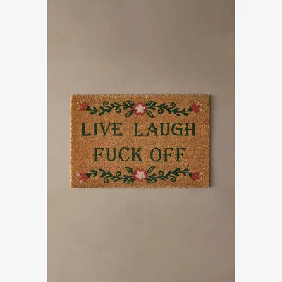 Urban Outfitters Live Laugh F*ck Off Doormat - Neutral ALL at Urban Outfitters