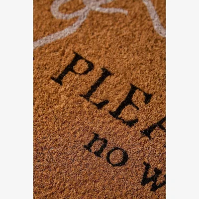 Urban Outfitters Please Knock Doormat - Neutral ALL at Urban Outfitters