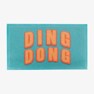 Westwing Washable Doormat Blue Ding Dong