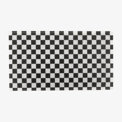 Westwing Washable Doormat Black Check