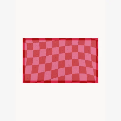 Westwing Washable Doormat Fuchsia Wavy