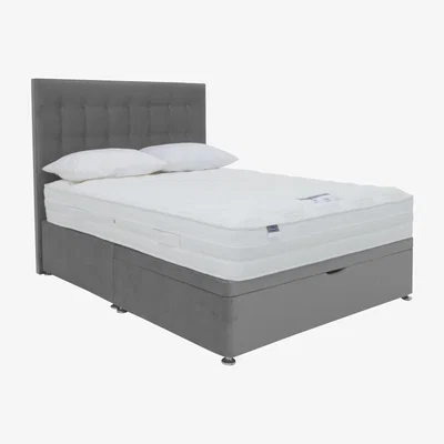 Furniture Village Silentnight - Eco Pocket Plus Half Ottoman Divan Set - King Size - Grey