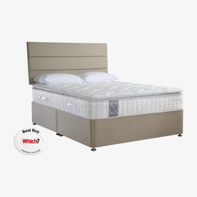 Furniture Village Sealy - Latex Pillow Top 1400 Divan Set - King Size - Beige