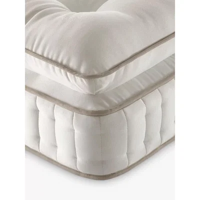 John Lewis John Lewis & Partners Luxury Natural Collection Mohair Pillowtop 16000, King Size, Firmer Tension Pocket Spring Zip Link Mattress
