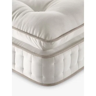 John Lewis John Lewis & Partners Luxury Natural Collection Egyptian Cotton Pillowtop 4250, King Size, Firmer Tension Pocket Spring Zip Link Mattress