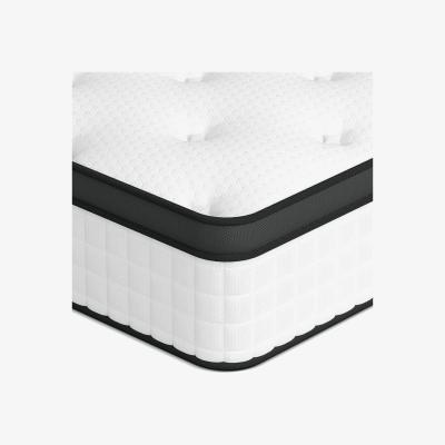 The Range Pocket Sprung Mattress with Anti-Mite Fabric and Wave Memory Foam - Black-White / King