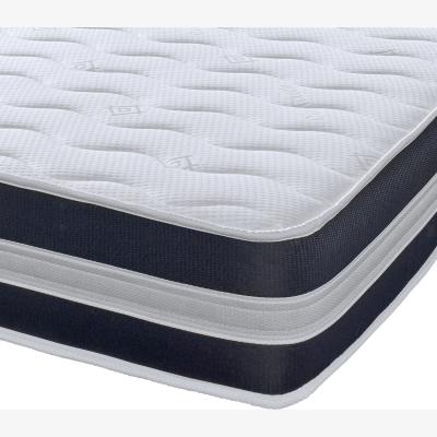 The Range The Cooltouch Core Deep Black and White Border Foam Free Spring Mattress - White / King