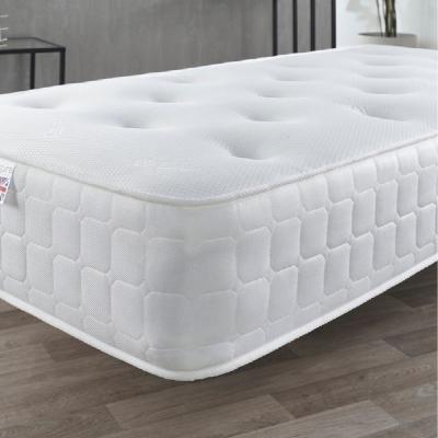 The Range Aspire Cool Touch Classic Bonnell Roll Mattress, Size King - White border and white top panel