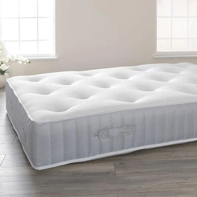The Range Pocket Sprung Memory Foam Glitzy Mattress In Grey Or Silver - Silver / King