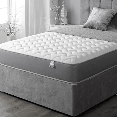 The Range Starlight Beds 7.5" Deep Zig Zag Hybrid Spring Mattress - Grey / King