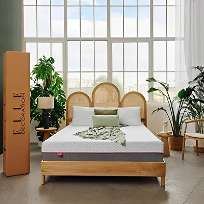 The Range ELLE Decoration Rubenite Luxury 5 Layer Hybrid Mattress - King - Grey and White