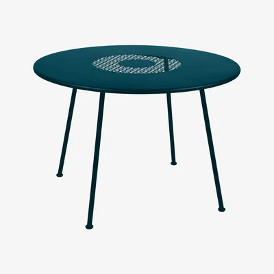 Amara Fermob - Lorette Garden Table - 110cm - Acapulco Blue